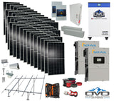 25KW Complete Offgrid Solar Kit - 32kWh OMO 48V Freedom Series Lithium Battery + 2x 15K Sol-Ark Inverter +26.4KW Solar with Ground Mount and Wiring
