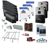 30KW Complete Offgrid Solar Kit + EG4 18kPV + 3x 32KW OMO 48V Freedom Series Lithium Battery + 30.8KW Solar with Ground Mount and Wiring