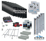 Commercial 240KW Solar Array - 3 Phase 480V Solar Kit + 4x 60K 480V Sol-Ark Inverter + 4x60KW Sol-Ark INDOOR Lithium Battery +242KW Solar with Ground Mount and Wiring