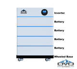 5.5KW OMO All-In-One Customizable Stacking Inverter/Battery System 5500W Inverter + 20.48K Lithium Battery + 5.5KW Solar Roof Mount