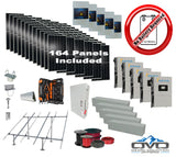 90KW Complete Offgrid Solar Kit + 5x 15K Sol-Ark Inverter +90.2KW Solar with Ground Mount and Wiring